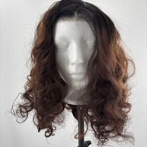 Chelsea Smith Crowns Wig‎ Mariah Long Curly Copper Dark Brunette